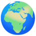 Globus mit Europa und Afrika