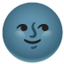 Neumond mit Gesicht