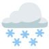 Wolke mit Schnee