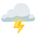 Wolke mit Blitz