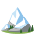 schneebedeckter Berg