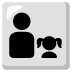 Familie: Mann, Mädchen