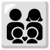 Familie: Mann, Frau, Junge und Junge