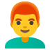 Mann: rotes Haar