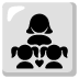 Familie: Frau, Mädchen und Mädchen