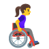 Frau in manuellem Rollstuhl nach rechts