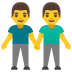 Händchen haltende Männer