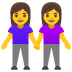 Händchen haltende Frauen