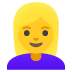 Frau: blond
