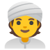Person mit Turban