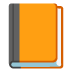 orangefarbenes Buch