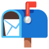 offener Briefkasten mit Post