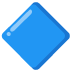 große blaue Raute