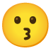 küssendes Gesicht