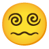 Gesicht mit Spiralen als Augen