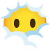 Gesicht in Wolken