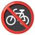 Fahrräder verboten