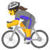 Radfahrerin