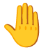 erhobene Hand von hinten