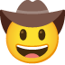 Gesicht mit Cowboyhut
