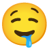 sabberndes Gesicht