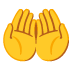 Handflächen nach oben