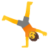 Rad schlagende Person
