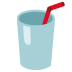 Becher mit Strohhalm
