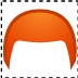 rotes Haar