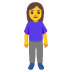 stehende Frau