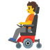 Person in elektrischem Rollstuhl