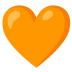 oranges Herz