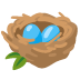 Nest mit Eiern