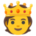 Person mit Krone