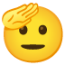 salutierendes Gesicht