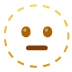 gestricheltes Gesicht