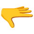 Hand mit Handfläche nach unten