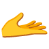 Hand mit Handfläche nach oben