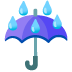 Regenschirm im Regen