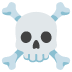 Totenkopf mit gekreuzten Knochen