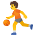 Person mit Ball