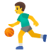 Mann mit Ball